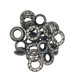 6mm Diamante Studded Eyelets - (Pack of 50)